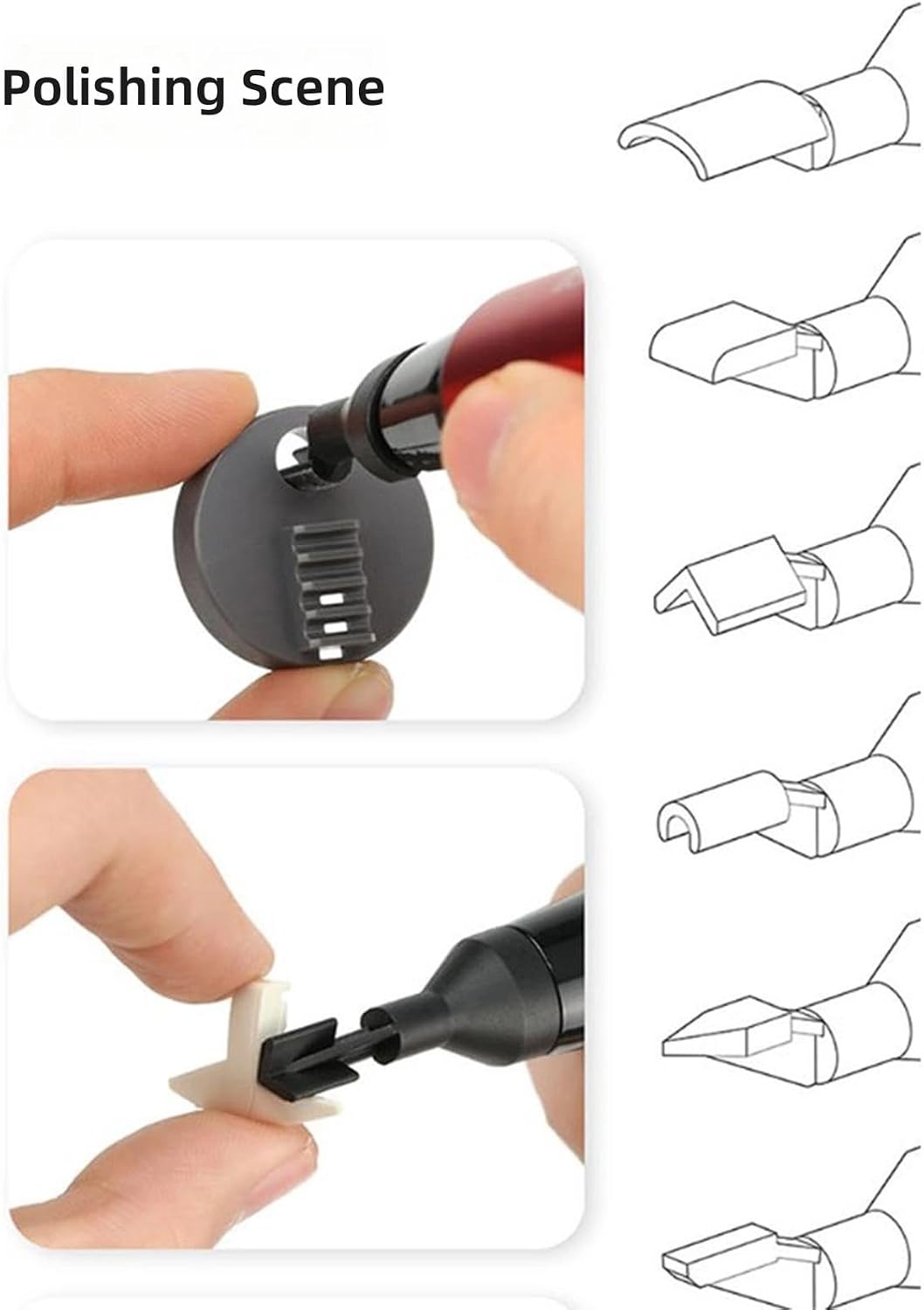 Professional Rechargeable Model Grinding Pen with 8 Heads and 12 Sandpapers for Miniature Polishing and Detailing Electric Grinder