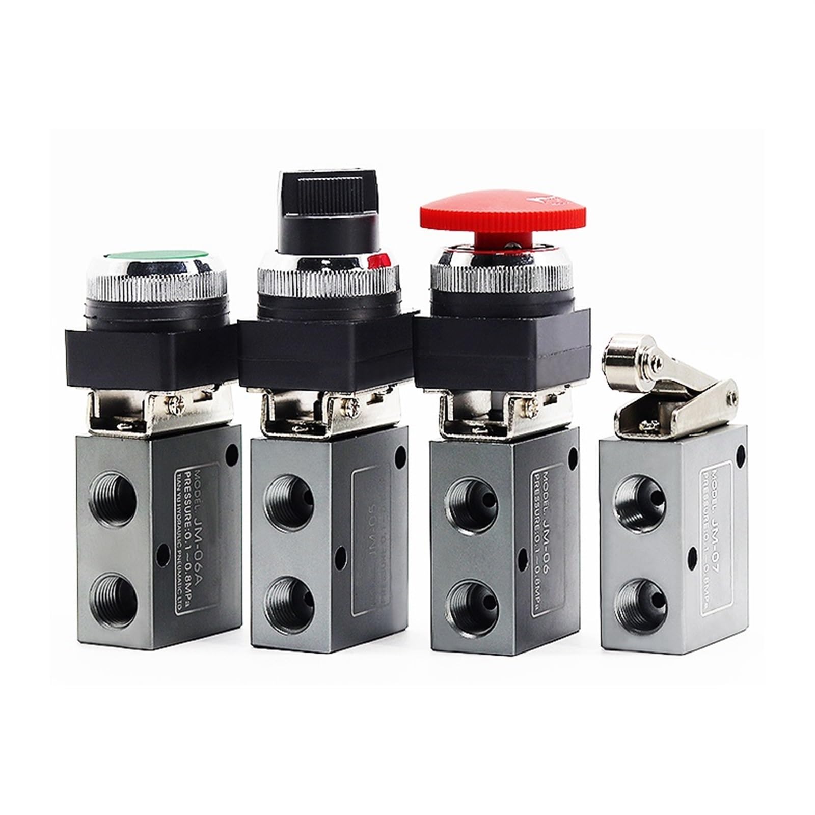 UWUKCJOKQ 1 pcs JM-05 JM-06 JM-06A JM-07 Manual Valve Switch Pneumatic Two-Position Three-Way Mechanical Control(Jm-06a)