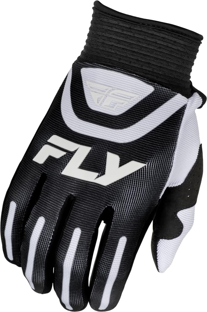 Fly Racing Youth F-16 Gloves Black White Youth Small
