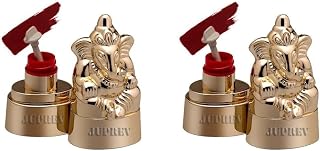 JUPREV Ganesh Statue Organic Sindoor Powder for Women – 100% Natural Kumkum, Traditional Sindhuram for Forehead & Puja Til... Price In India