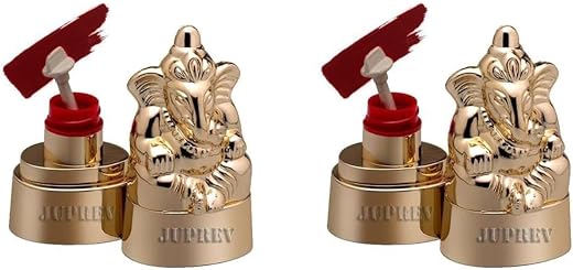 JUPREV Ganesh Statue Organic Sindoor Powder for Women – 100% Natural Kumkum, Traditional Sindhuram for Forehead &amp; Puja Til...