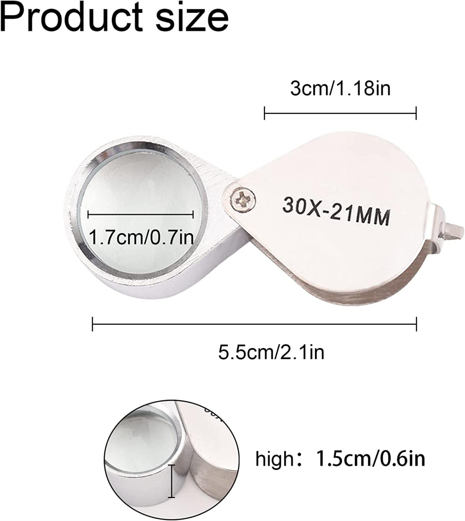 Lupa biurkowa 2,5X z oświetleniem LED, bez użycia rąk, przenośna, składana, podświetlana lupa na statywie, podświetlana lampa powiększająca, szkła powiększające do hobby