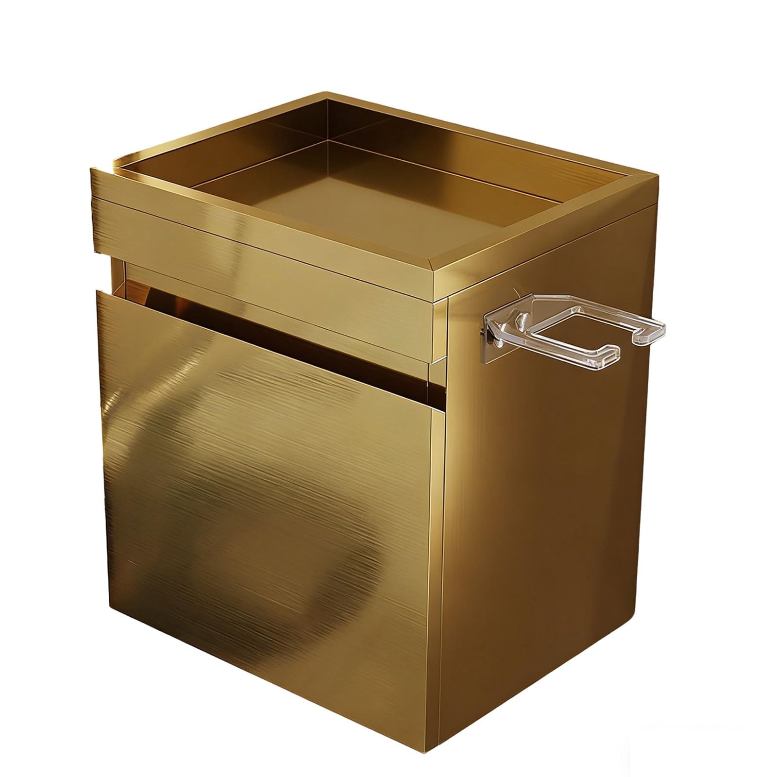 Baúl de herramientas con cajones, armario de pared de acero inoxidable con soporte para secador de pelo, ideal para baño, taller en casa, cocina y garaje