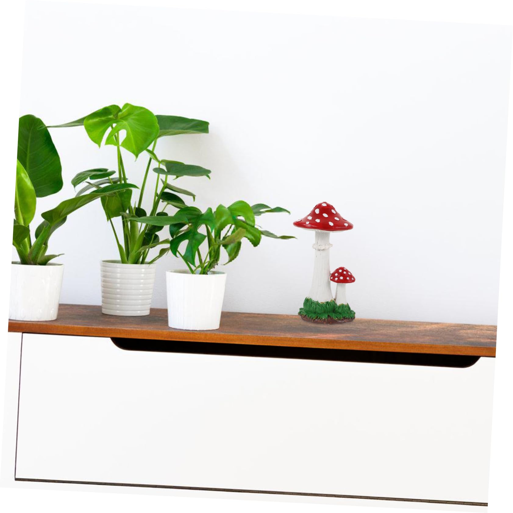 STOBOK 4stücke Mushroom Ornament Gartenfigur Aus Resin Dekorative Pilzstatue Für Außenbereich Für Garten Und Landschaftsgestaltung Niedliche Gartendekoration Für Sammler