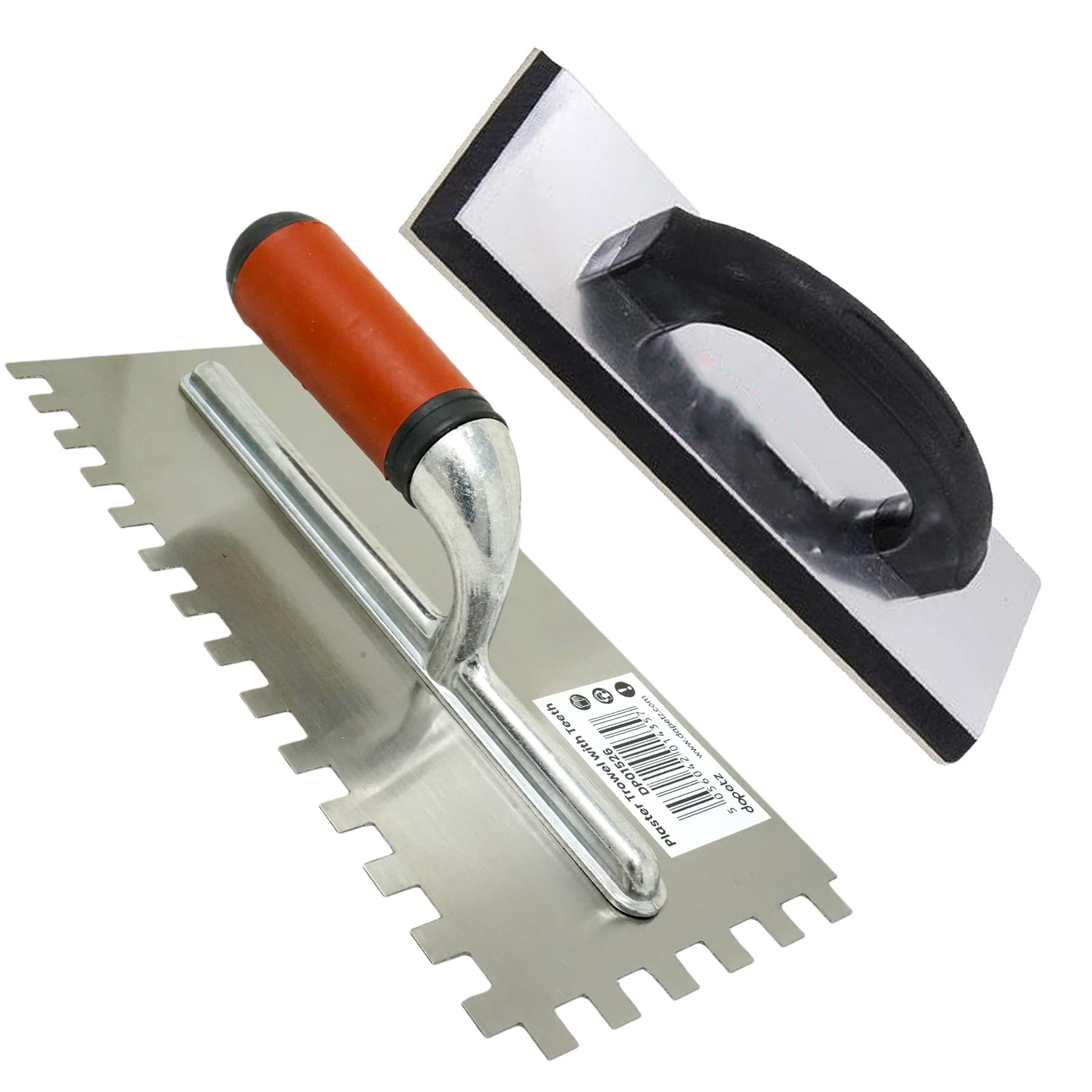Dapetz® Ceramic Tiling Tool Kit – Grout Float & 6mm Notched Tile Adhesive Trowel Set for Grouting & Tiling Professional-Grade Tools for Ceramic Tiles Ergonomic Design & Easy to Clean