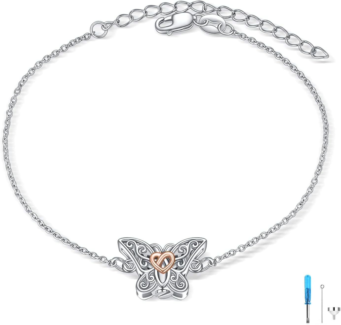 ONEFINITY Sunflower/Tree of Life Urn Bracelet for Ashes 925 Sterling Silver Sunflower/Tree of Life Cremation Keepsake Pendant Locket Bracelet for Women Mom