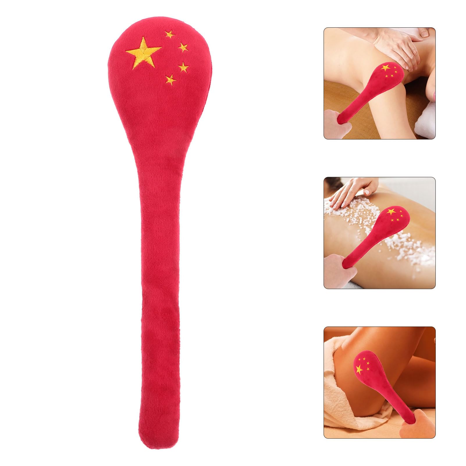VALICLUD 5 Stück Meridian Paida Stick Muskeln Bein Stickwalze Schulter werkzeug rückenmassagegerät hammer Selbstmassagegerät für den Rücken Triggerpunkt-Massagegerät Massagestab Flanell rot