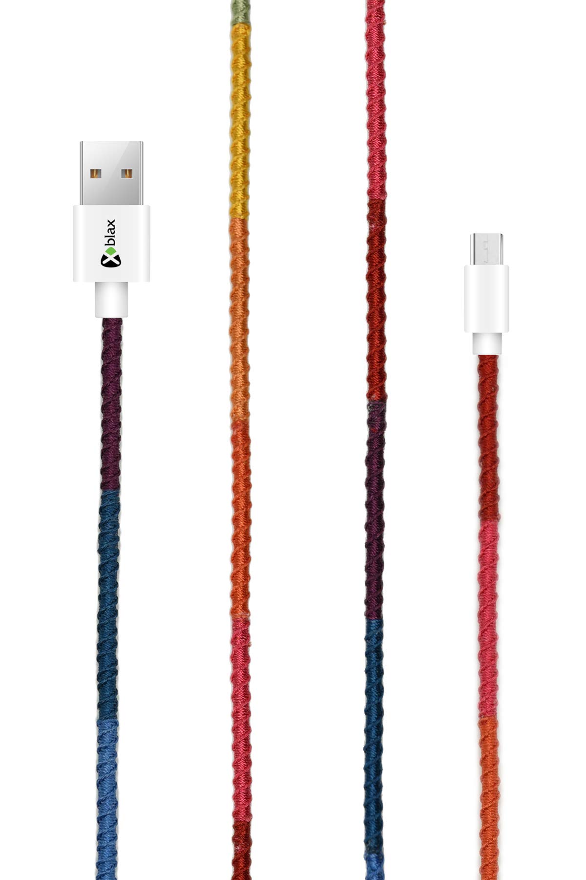 Vorson Handmade CC-003 Handmade Rainbow Micro Android Şarj ve Data Kablosu, 100 cm
