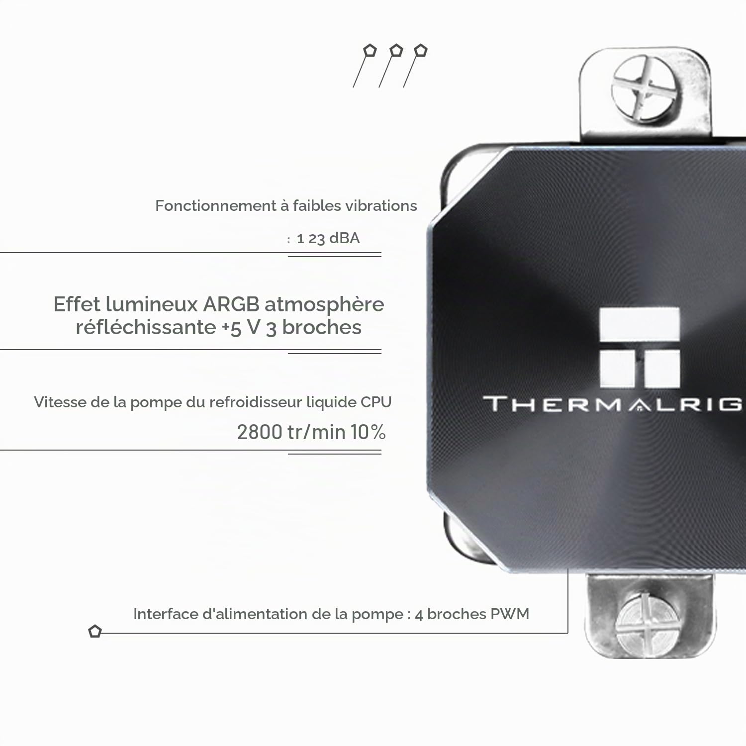 TR-Thermalright Frozen Edge 360 Refroidisseur liquide pour processeur, 360 mm, Aio de refroidissement, installation facile, pour AMD/AM4/AM5, Intel LGA1851/1700/115x/1200