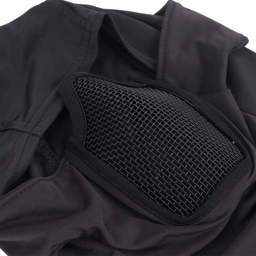 Pasamontañas Máscara de Malla Calentador de Cuello Máscara de Cara Completa Airsoft Caza Caza Ciclismo Capucha Estilo Ninja