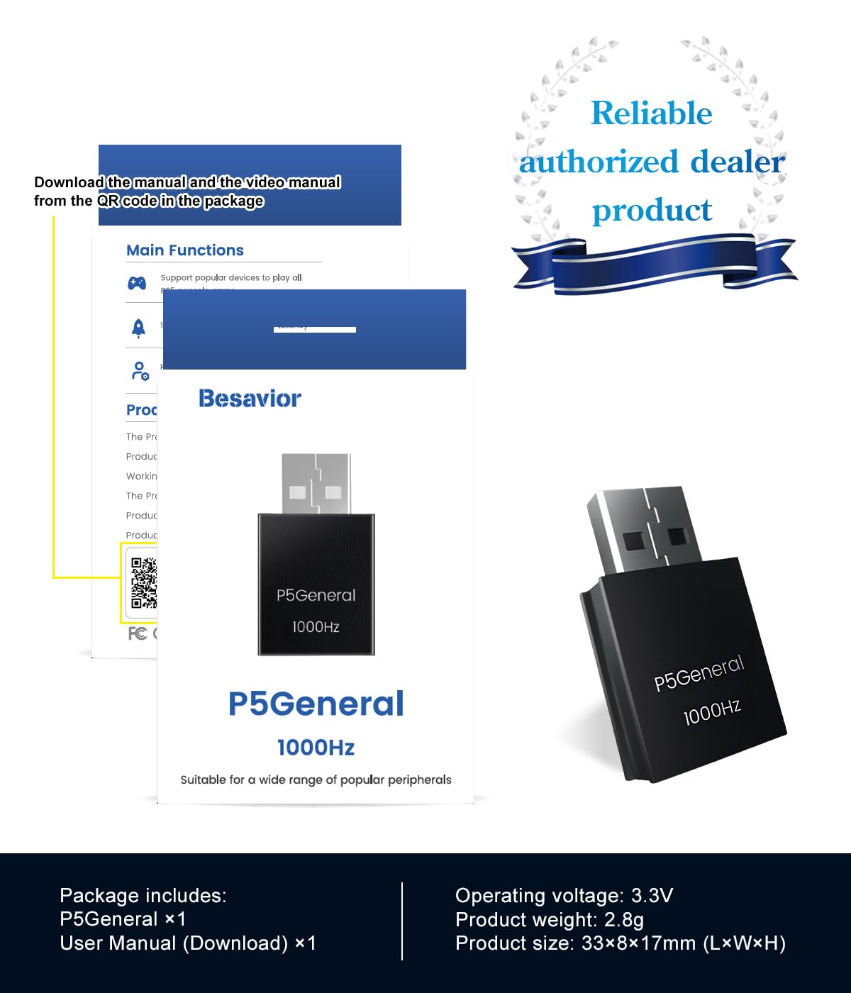 Besavior P5general Converter Usb Adapter Emulator For Ps5 Game 