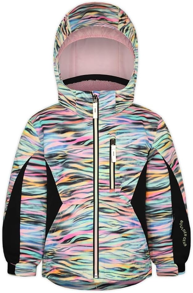 Boulder Gear Candice Insulated Ski Jacket (Little Girl's), Zippy Zebra, 4