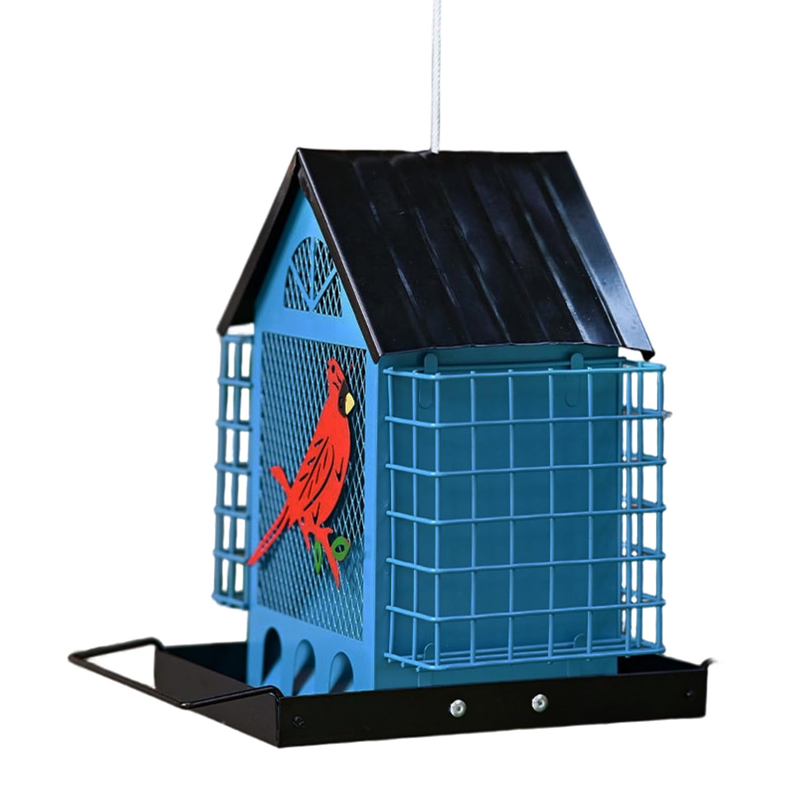 Mangeoire oiseaux anti-écureuils adaptée aux perruches et canaris