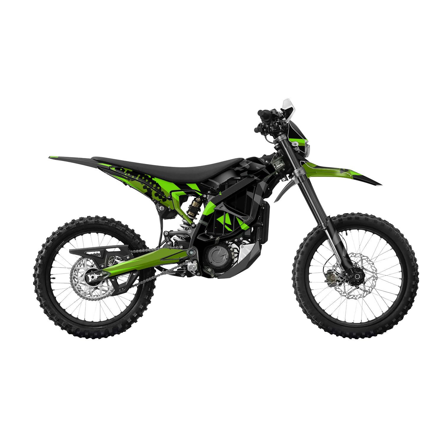 Surron Ultra Bee Graphics Kit Wrap - Green Shatter - Sur-Ron Skin - Premium 3M Vinyl Protective Wrap Decal Cover - Easy to Apply | Crafted in The USA by MightySkins