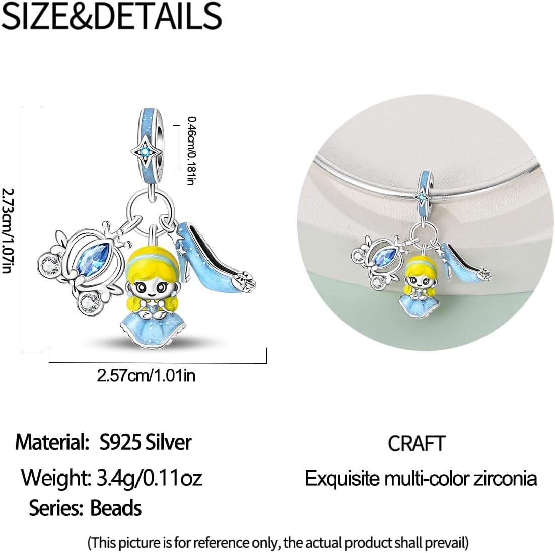 Charm Fit for Pandora Bracelets Christmas Festival Heart Animals 925 Silver Bead Charms Jewelry Gift for Women and Friend - Image 5