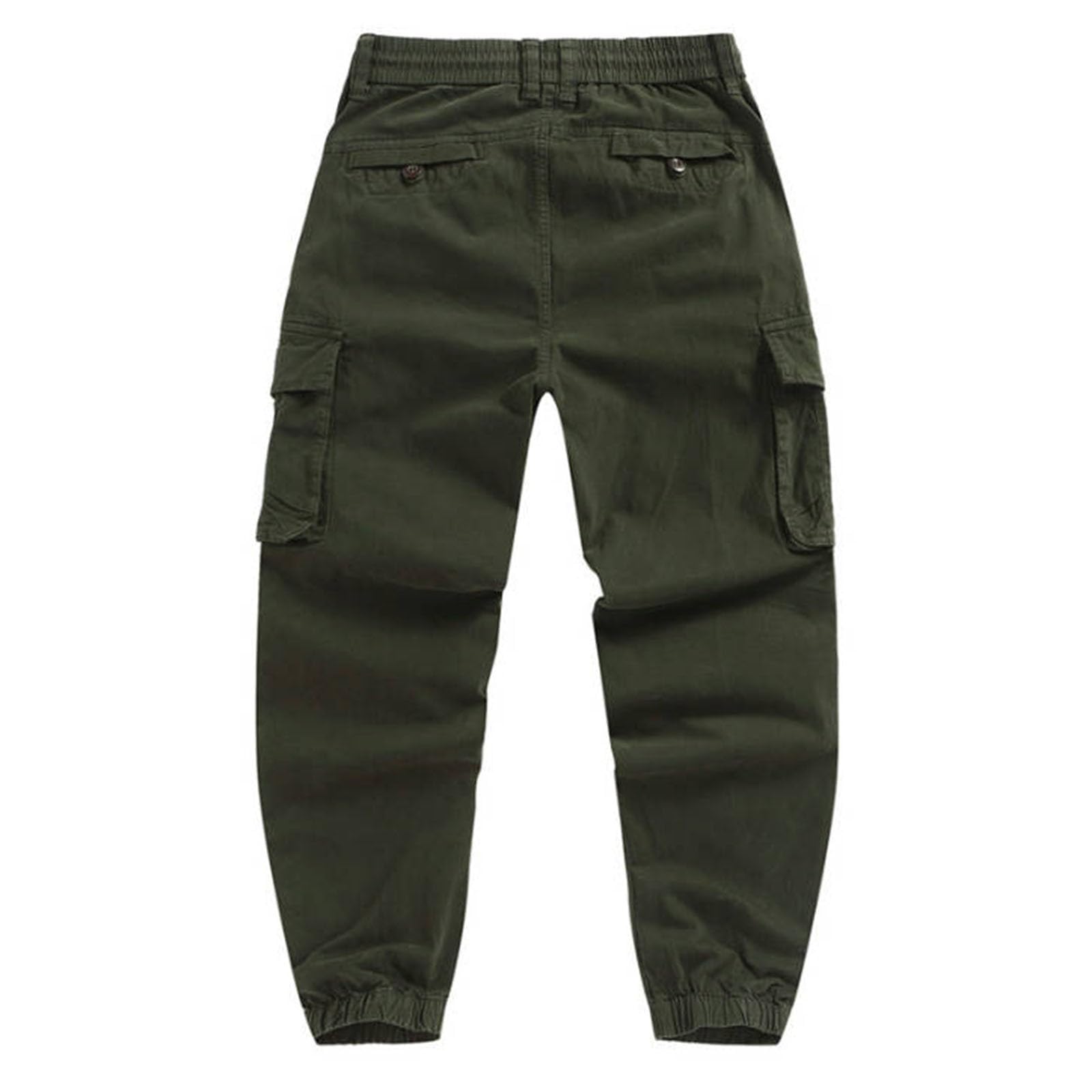 Cargohose für Herren, Stretch, entspannte Passform, Wanderhose | Arbeitshose mit Kordelzug an der Taille und mehreren Reißverschlusstaschen, feuchtigkeitsableitend, Baggy-Jogginghose, lässig