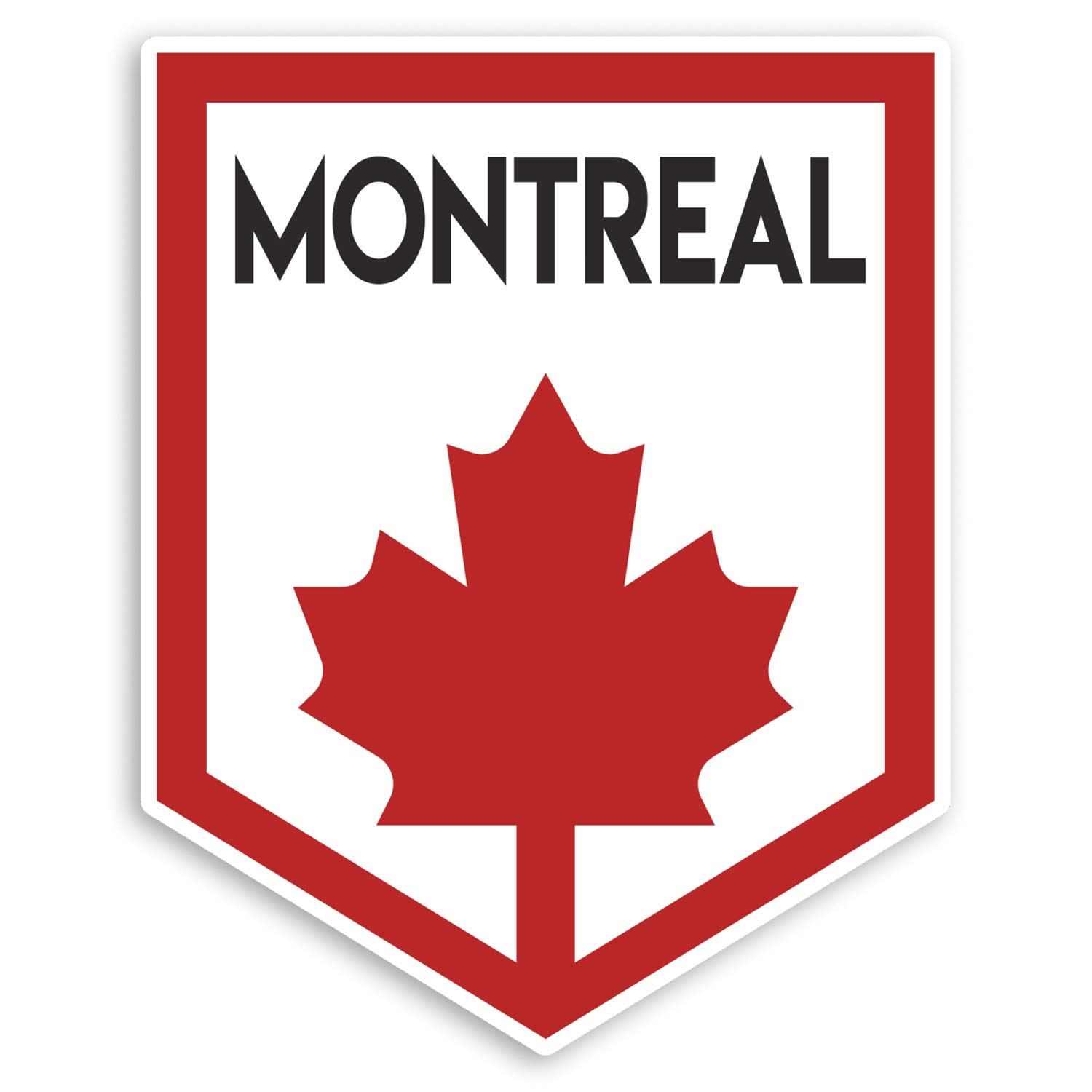 2 x 10cm Montreal Canada Vinyl Stickers - Travel Flag Luggage Sticker #31146 (10cm Tall)