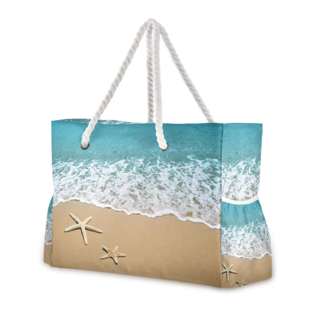 Beach Tote Bags for Women, Starfish Beach Large Beach Shoulder Bag Pool Bags Purse