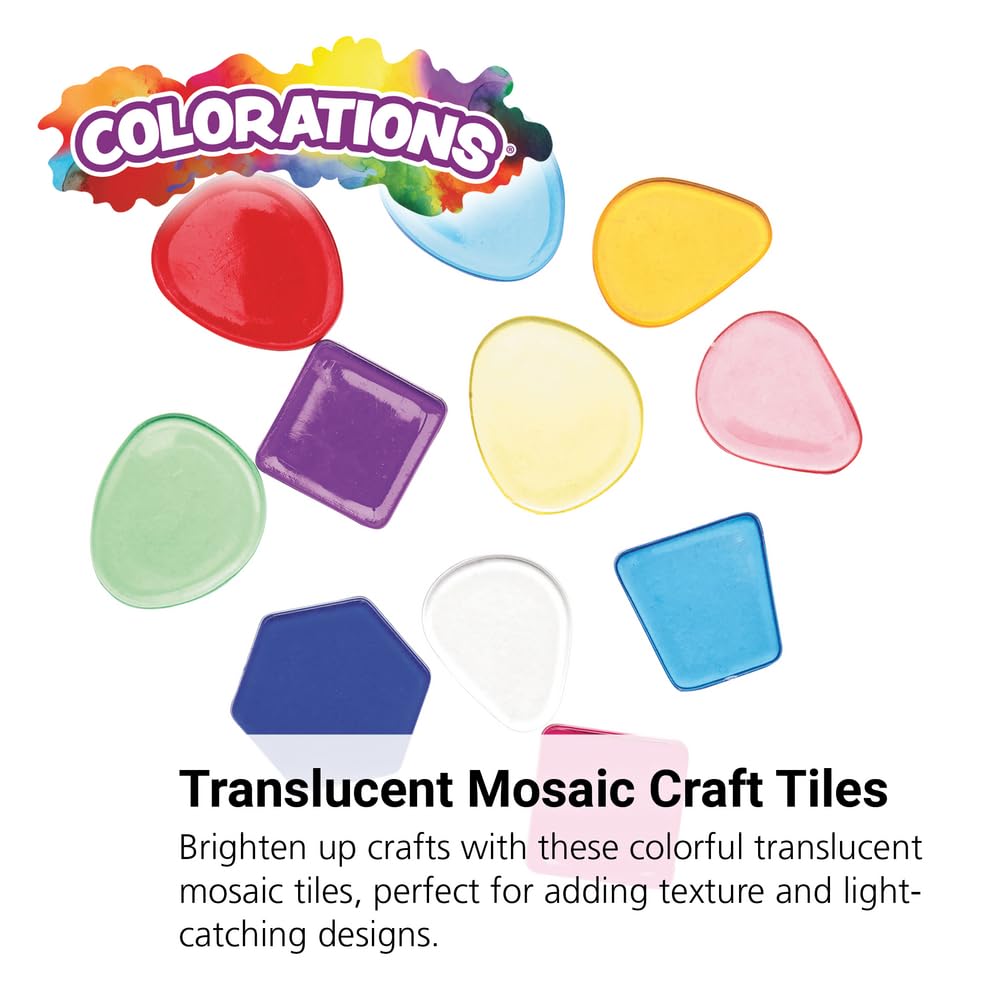 Colorations Plastic Translucent Multi-Color Geometric Shapes, 1 Pound - Image 2