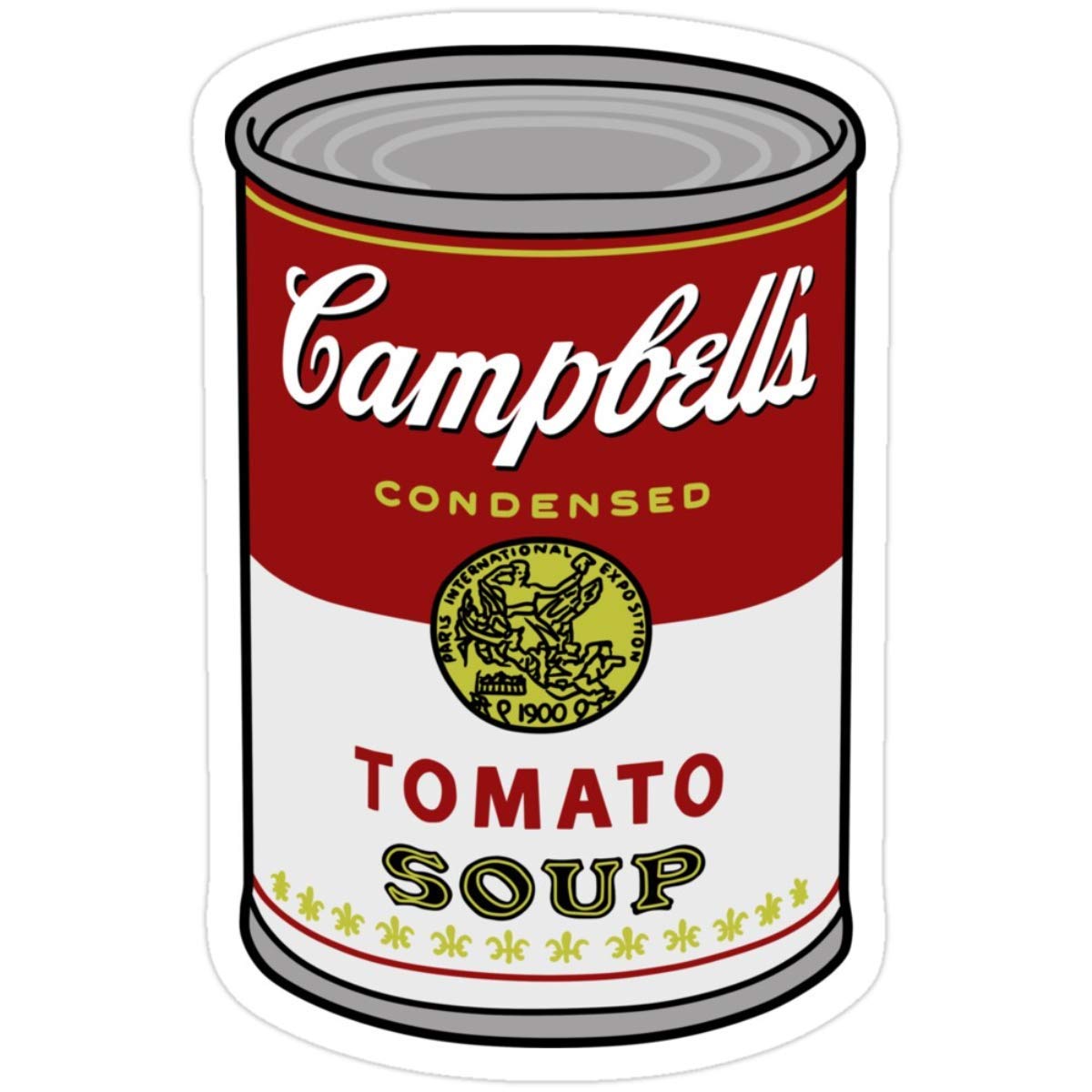 MrMint Stickers Tomato Soup (3 Pcs/Pack) 3x4 Inch Car Decals