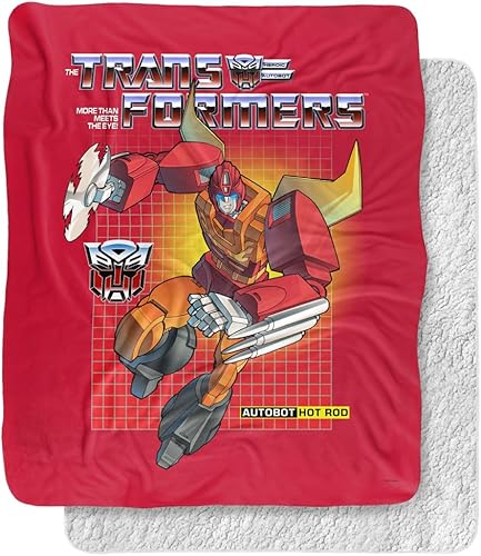 Transformers - Manta de sherpa sedosa al tacto con parte trasera súper suave