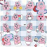 おぱんちゅ うさぎ ステッカー シール 3cm 80枚ペーパー手帳 文房具PVC材質 自転車 携帯ケース 防水 かわいい おしゃれ アニメ 漫画 装飾シール 贈 周辺 非公式 [並行輸入品]
