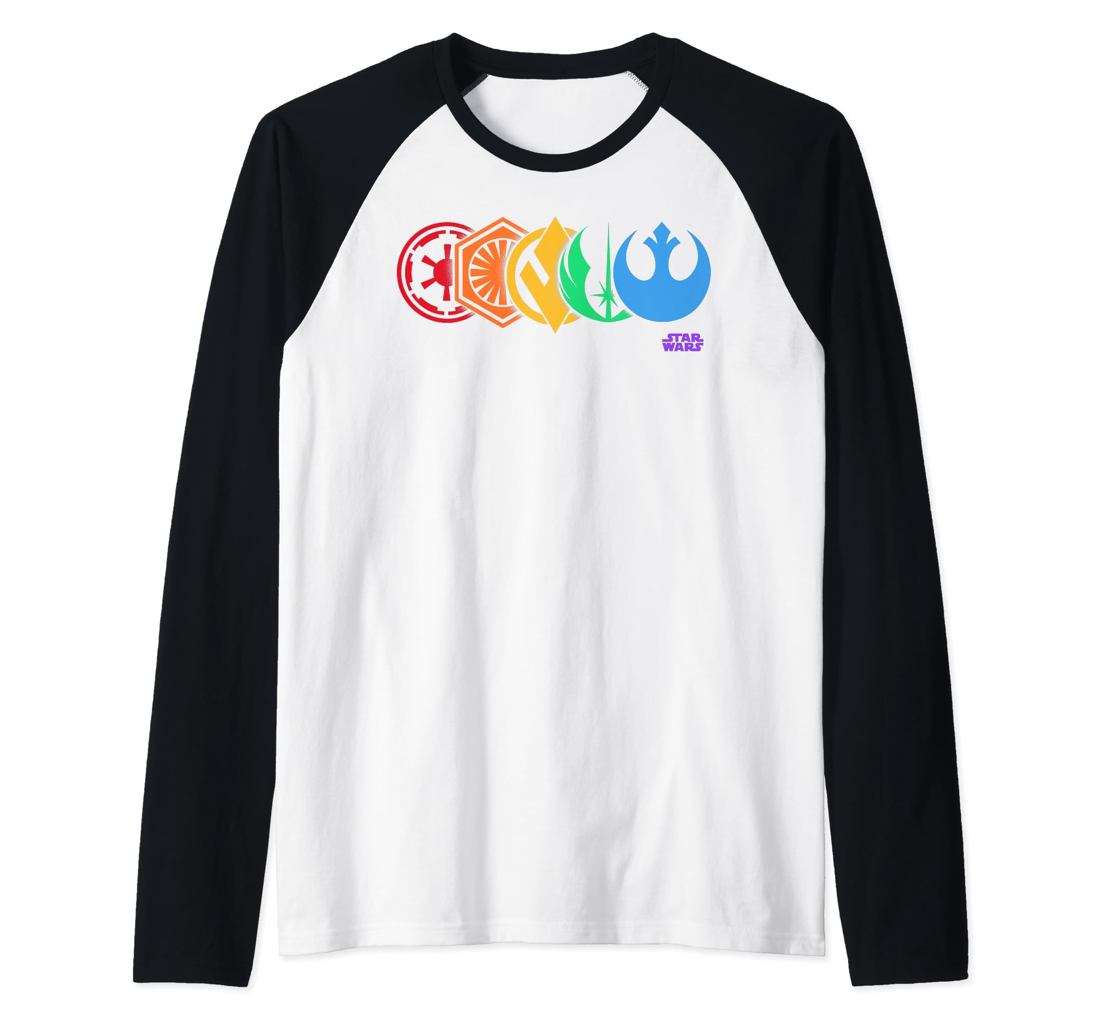 Star Wars Rainbow Logo maillot de baseball le cadeau rétro parfait
