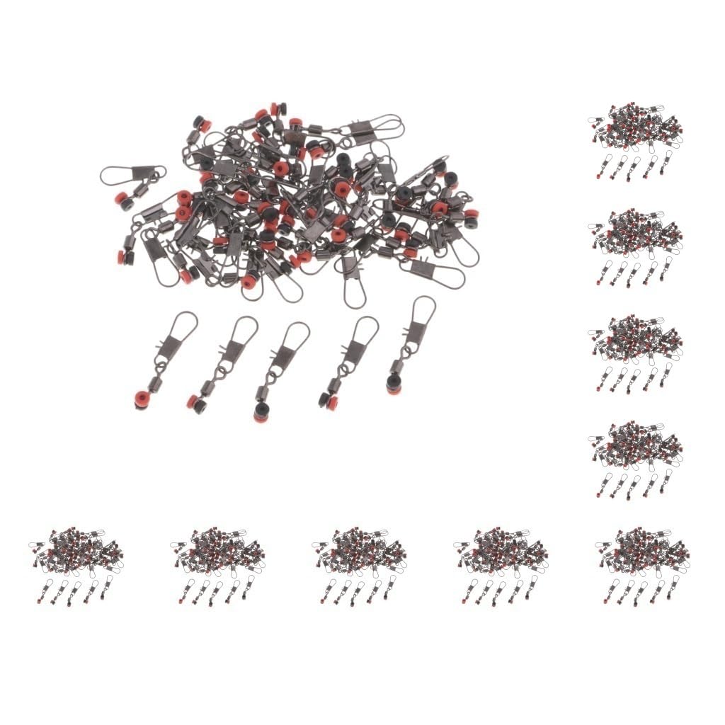 Lot de 10 émerillons de pêche 50 pièces avec connecteurs emboîtables S