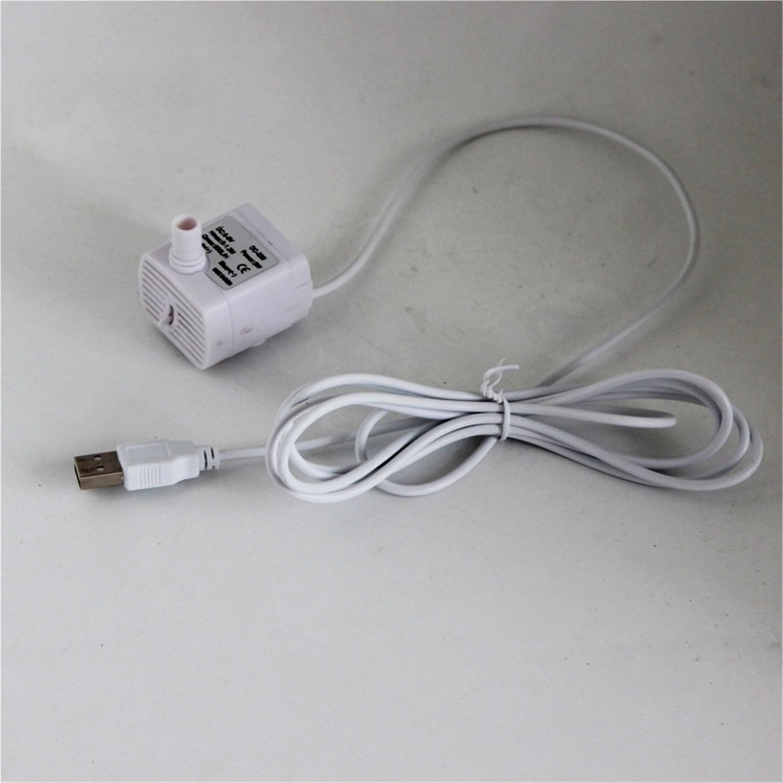 Mini pompa sommergibile USB da 3 W DC 5 V-6 V flusso 500 l/h mini pompa sommergibile per piscina fontana rocciosa per animali domestici serbatoio acqua pompa filtro (bianco)