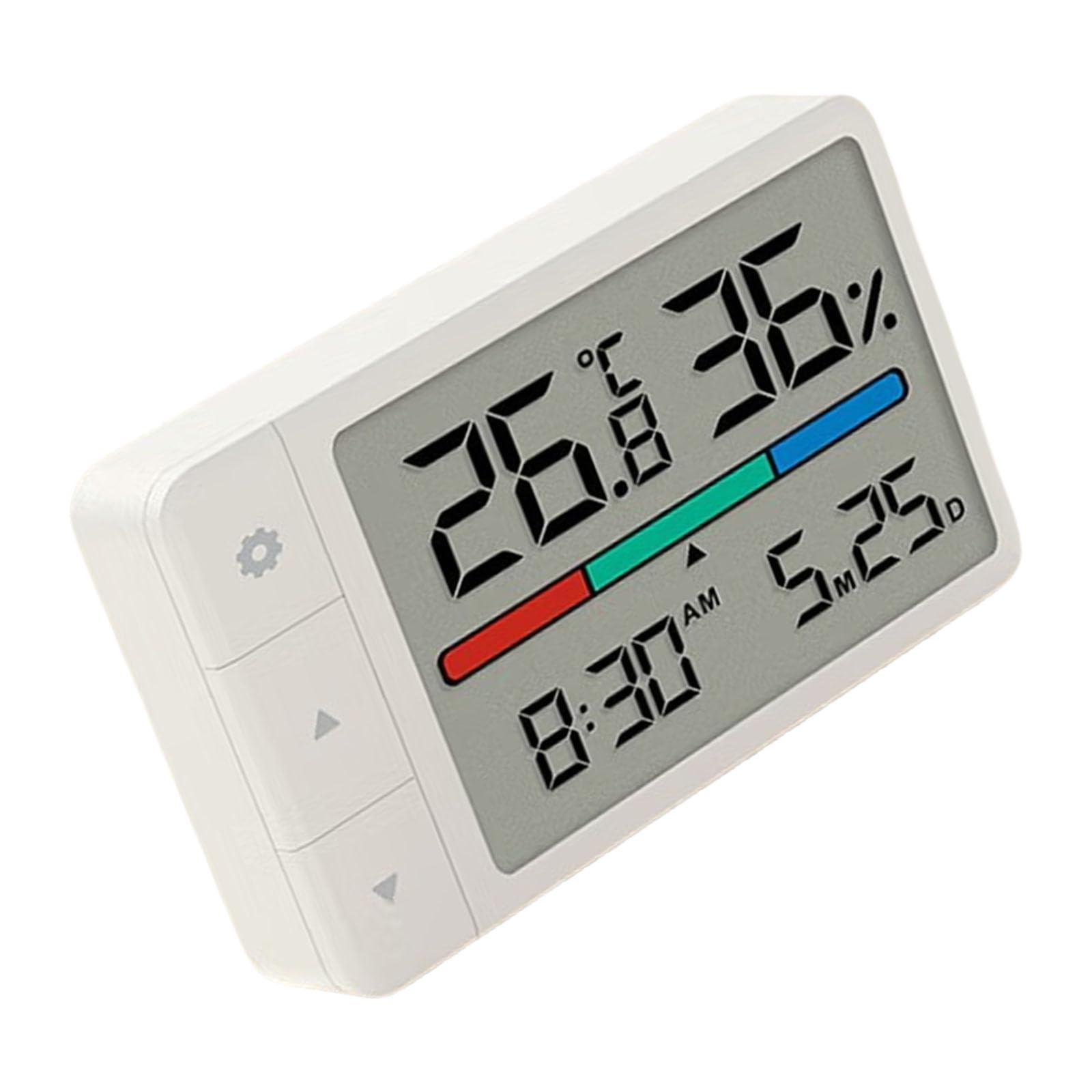 APGLSXY Accuracy Digital Thermometers Clock for Home Use with Real Times Environment Humidity Detectors High Hygrometer