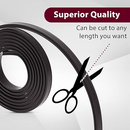 Miniatura 3 de Tira magnética para puerta de ducha tira magnética flexible de repuesto para puerta de ducha de vidrio semienmarcada 2 rollos 63 pulgadas por rollo