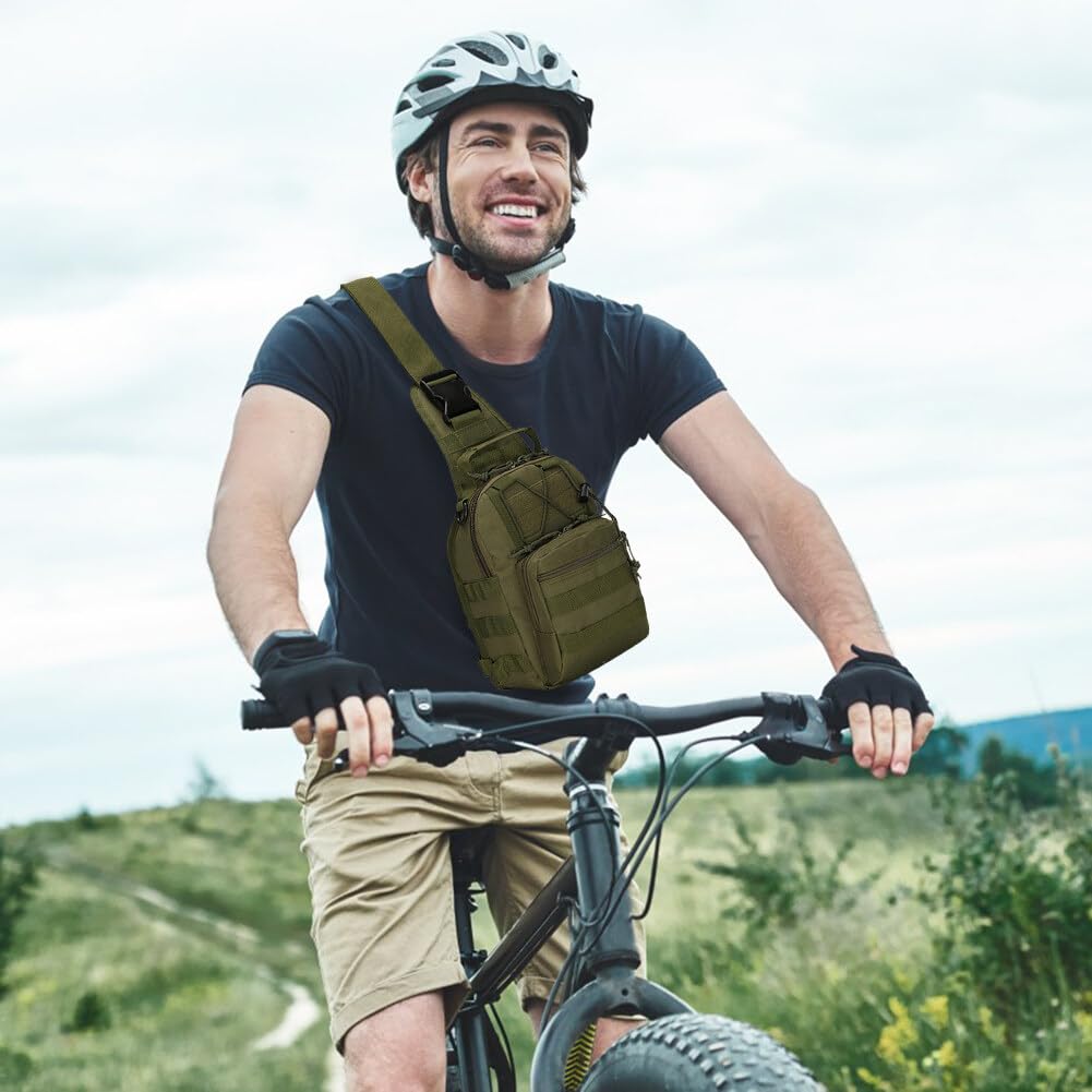 Eforcase Outdoor Shoulder Backpack for Men Small Sling Chest Crossbody Bag EDC Backpack Pack Rucksack Bicycle Sport,Cycling