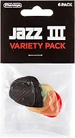 Kit de palhetas para guitarra Jim Dunlop, variadas, pacote com 6