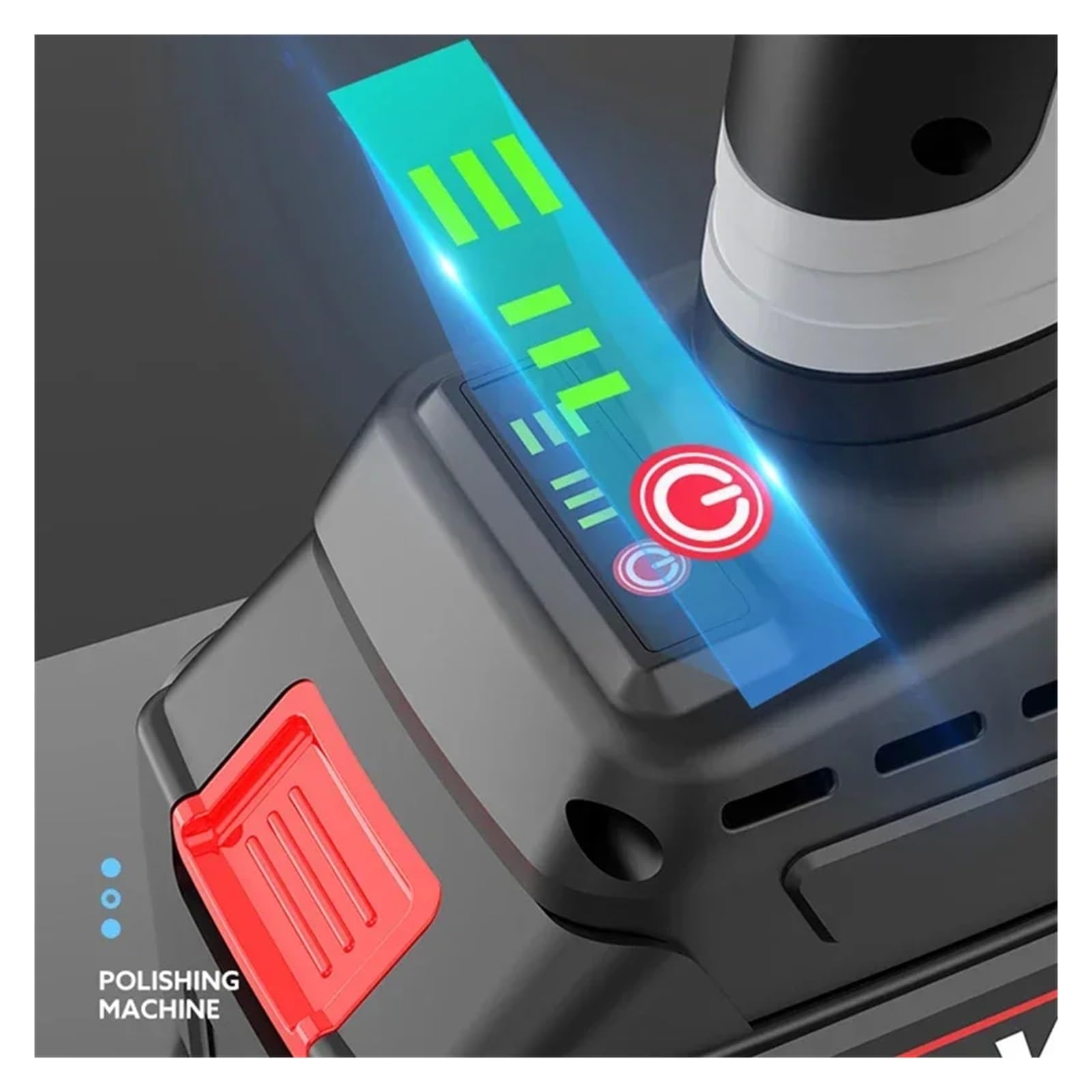 Máquina del pulidor de coche inalámbrico 900W, excéntrico recargable 5 pulgadas sin escobillas, Kit máquina encerado abrillantado for(Package 1)