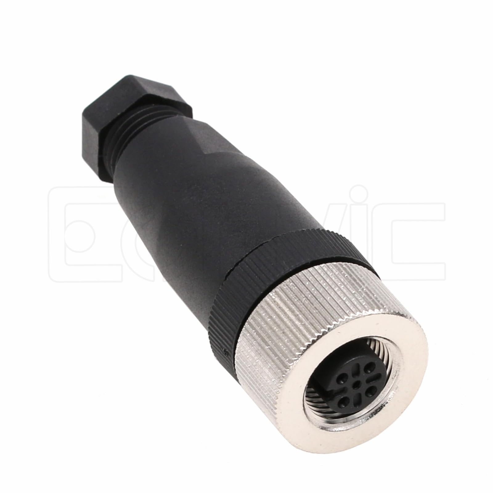 M12 5 Pin Female A Code Circular Aviation Plug Industrial Sensor Connector 60V 4A Waterproof Straight 12mm Connector Plug Cable Adapter