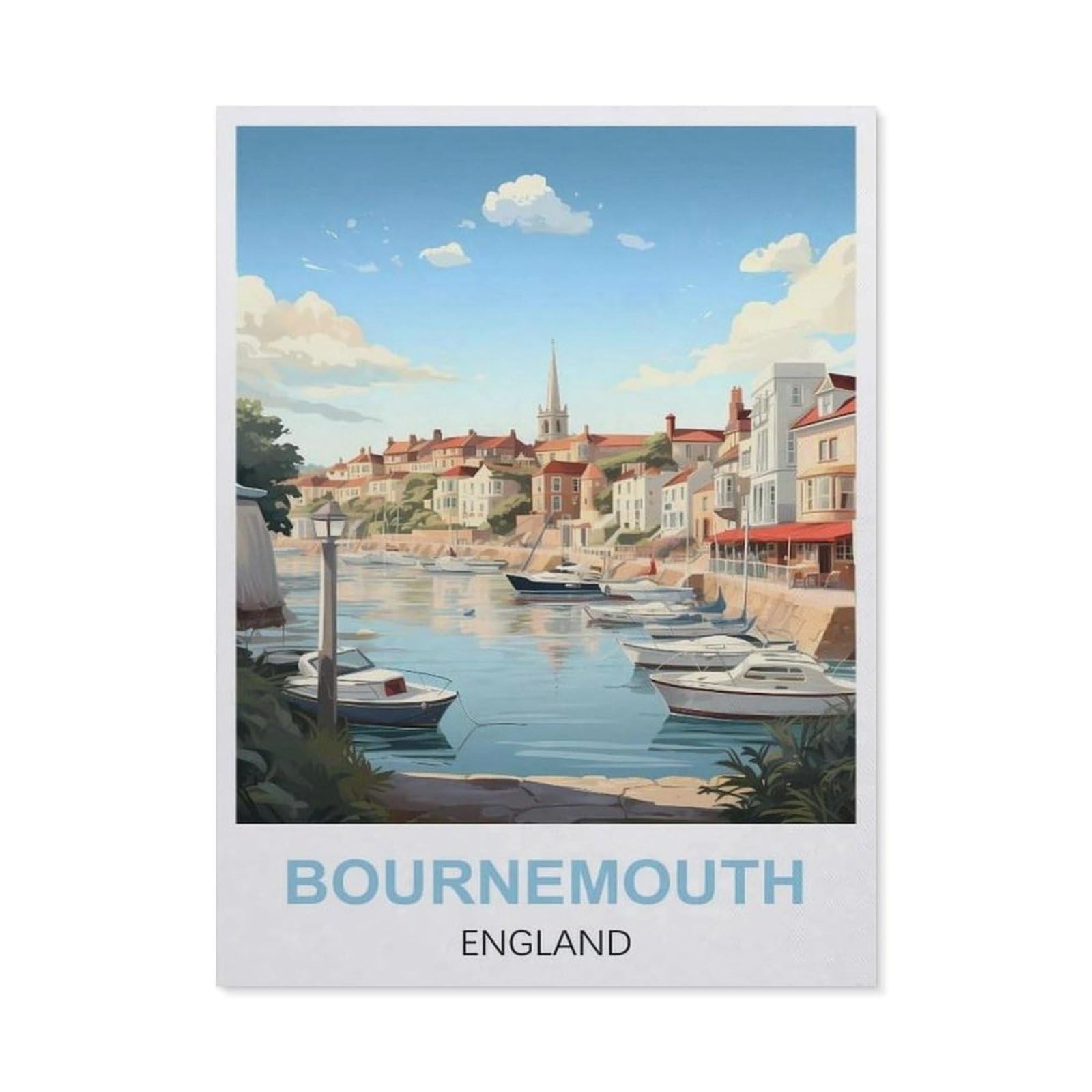 Metal Tin Sign，Bournemouth England(30x40cm）