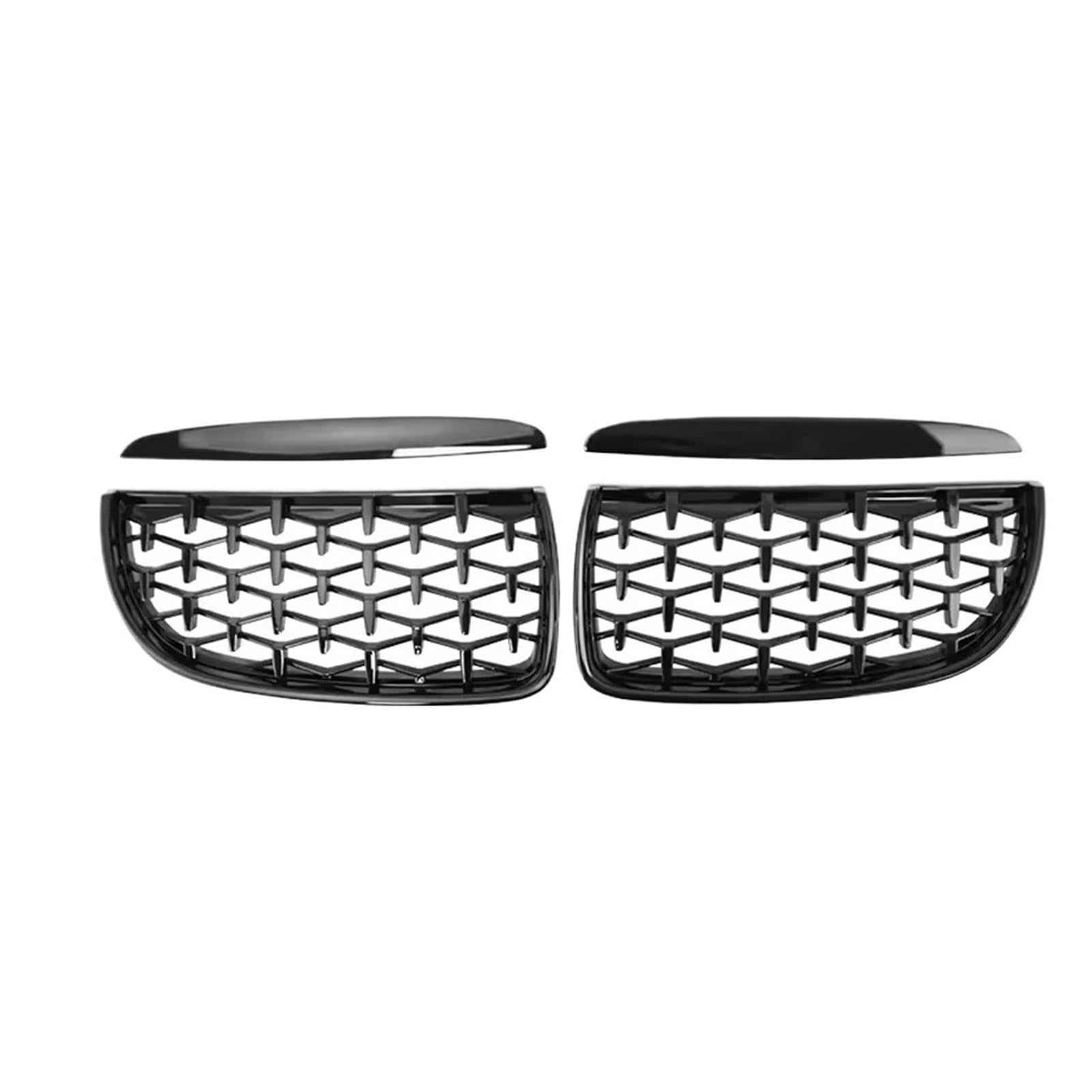 Grilles calandre avant BMW Série 3 E90 E91 auto calandre course noir mat