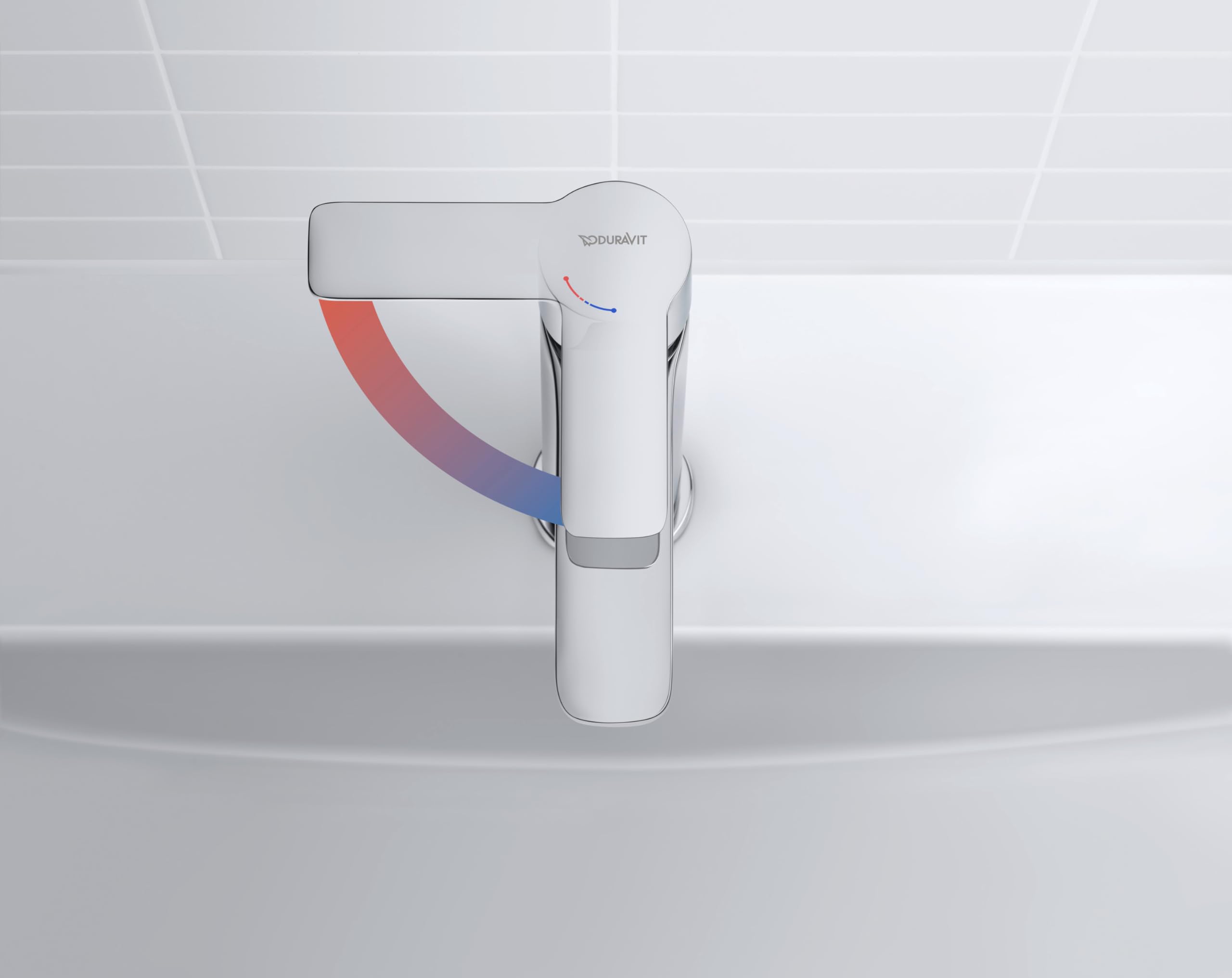 Duravit Bateria umywalkowa D-Code, rozmiar M (wysokość wylewki 167 mm), energooszczędna bateria umywalkowa (FreshStart), oszczędzający wodę kran łazienkowy (MinusFlow), z zestawem odpływowym z