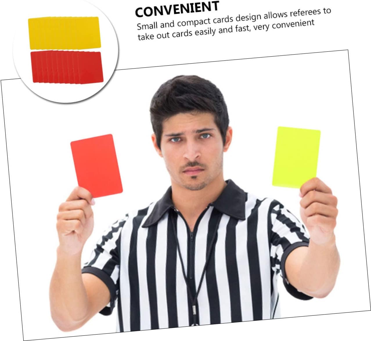 Yardwe Soccer Referee Cards Portable Cards for Football Compact Design for Easy Access Essential Referee Kit