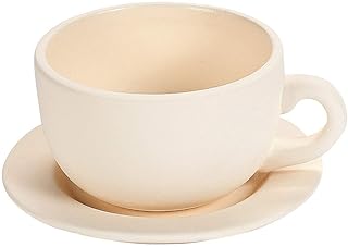 Fun Express Paint Your Own Ceramic Tea Set for Girls 4-8 - DIY Teacup Pl...