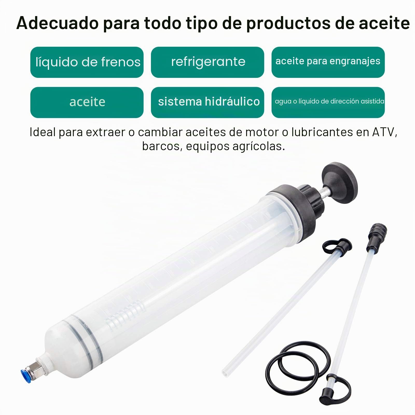 Aceite SuccióN Jeringa 500mL,Bomba Extractora De LíQuido, Bomba Manual De Aceite,Jeringa De SuccióN De Aceite con Manguera