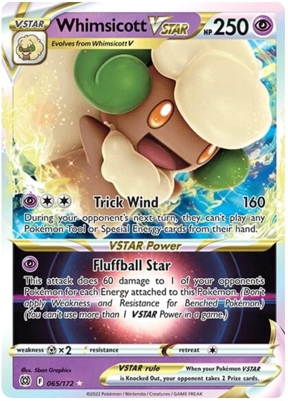 Whimsicott VSTAR - 065/172 - Ultra Rare - Sword & Shield