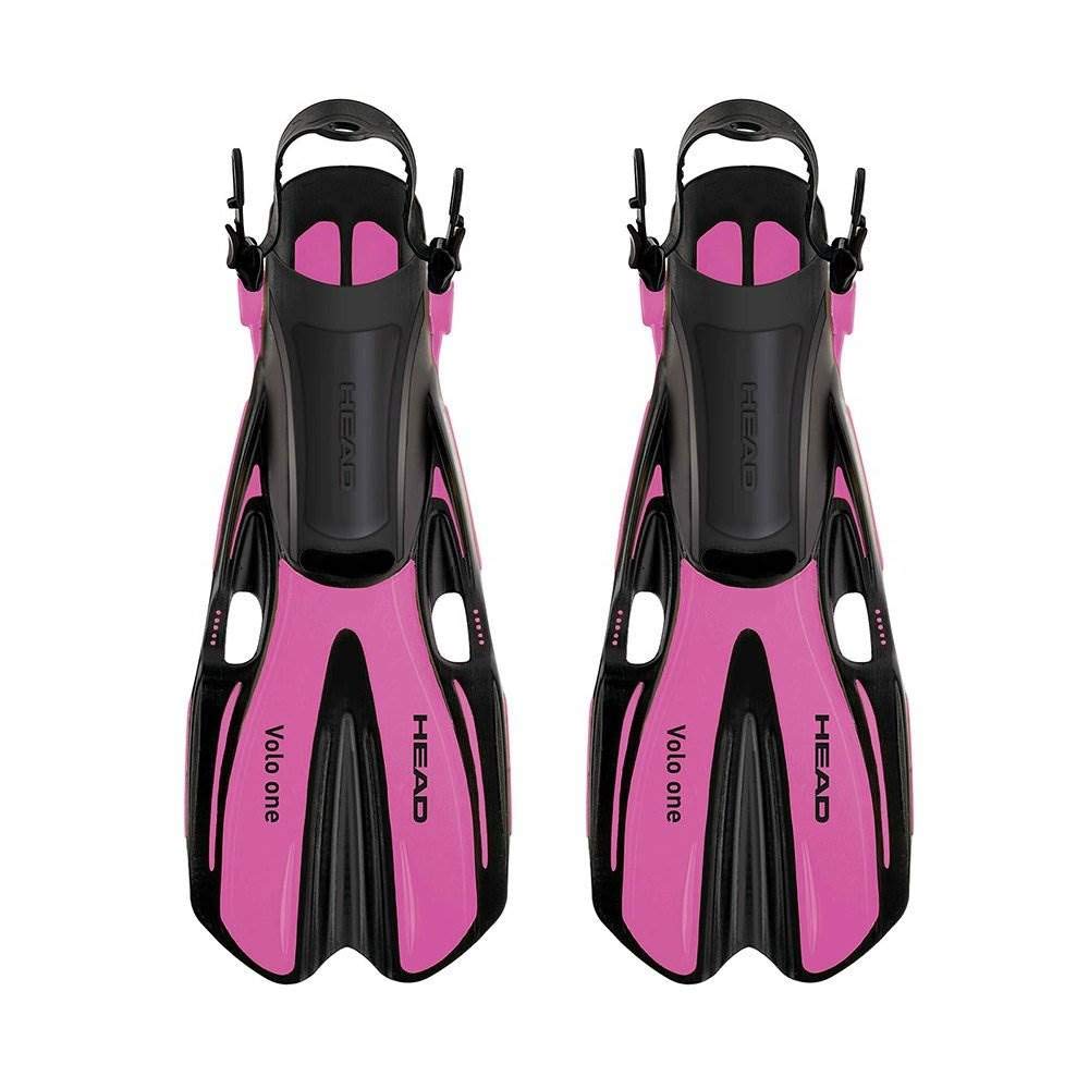 HEAD Mares Volo One Adjustable Snorkeling Fins, Pink, Small
