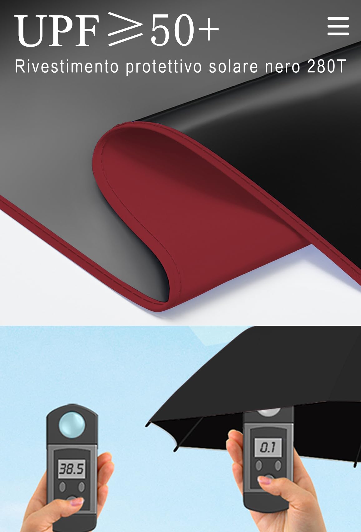 Moorrlii Travel Mini Ombrello per Borsa Con Caso-Piccolo Compatto Ombrello UV Protezione Sole-Leggero Piccolo Ombrello Tasca Con Caso Per Donne, Ragazze