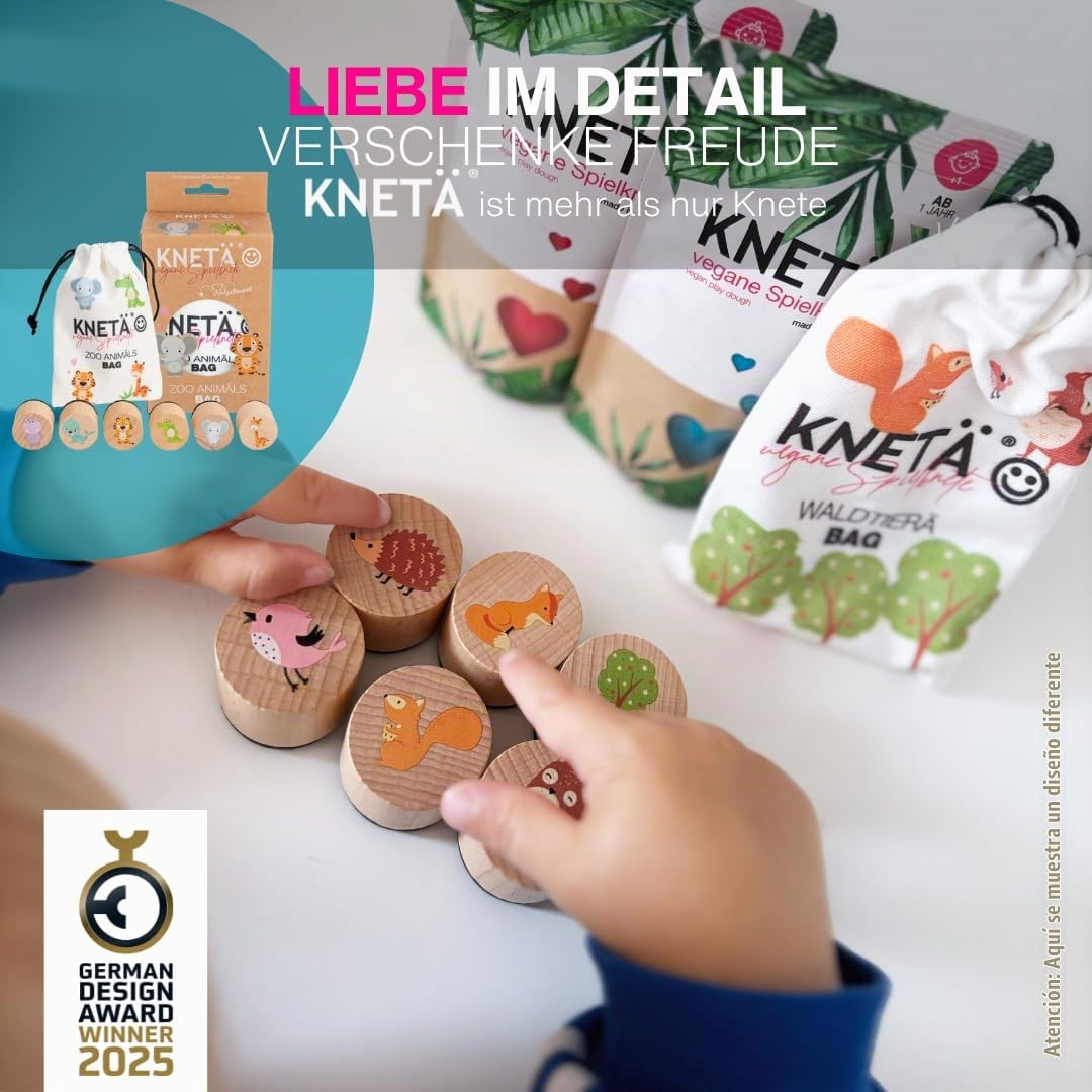 KNETÄ STARTÄR BUNDLES - Plastilina vegana a partir de 1 año I Made in Germany I Knetset I Knetset I Knetzubehör (M)