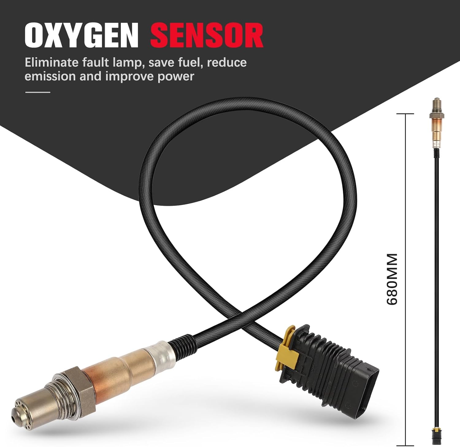 O2 Oxygen Sensor Upstream for BMW X1 X2 & for Mini Cooper Clubman Countryman 2014-2020, 1.5L 1.6L 2.0L Turbo, Replace 11788600992 11-78-8-600-992, 5-Wire Heated Sensor