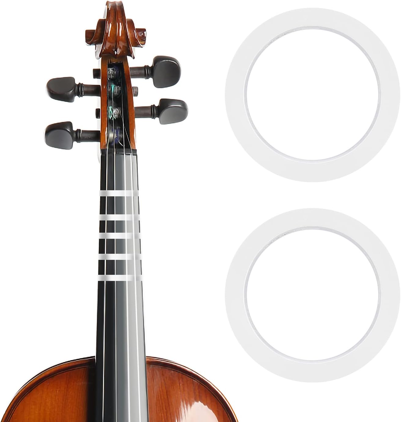 2 Rolls Violin Fingering Tape for Fretboard, 216 ft/66m