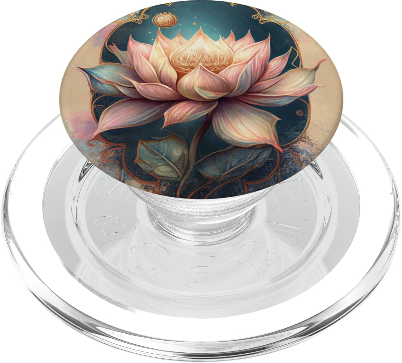 Lotus Flower Celestial Elements Ornaments Pastel Graphic PopSockets PopGrip for MagSafe