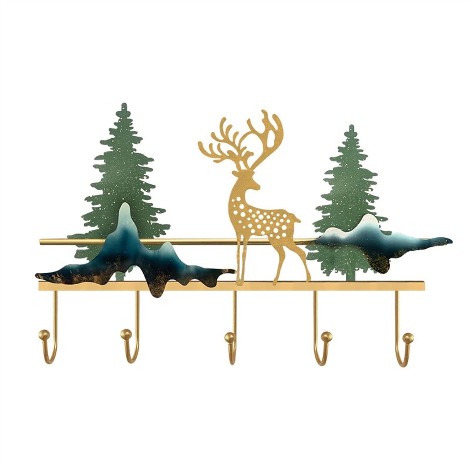 xN4gU9jf3c Bedroom Entrance Clothes Rack Aesthetic Bedroom Wall Mounted Nordic Modern Portable Creative Hall Furniture Storage(Small)