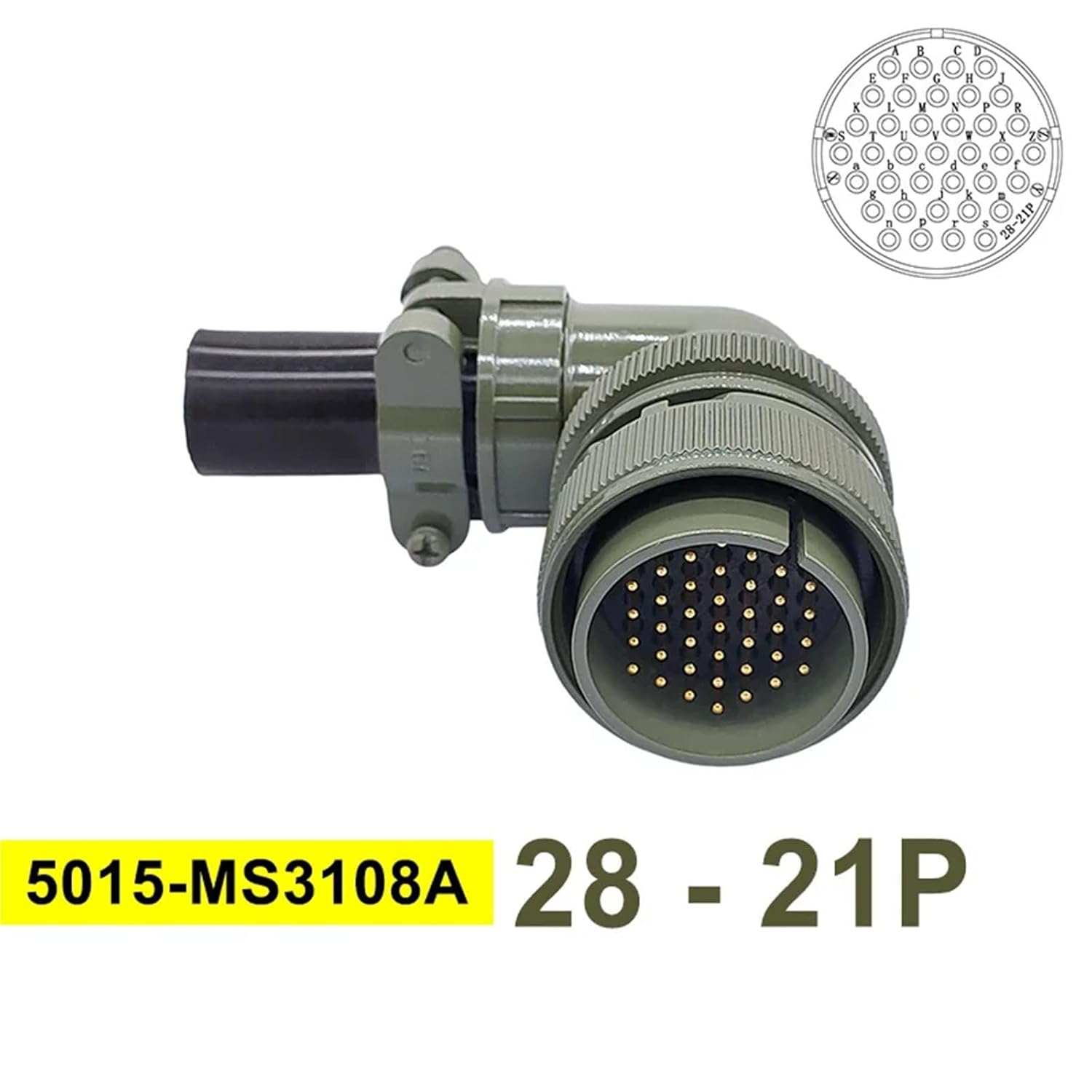 5015 MIL-C Specification Connectors MS3102A Socket MS3106A MS3108A 28-15 MIL STD Circular 28-21 1Pcs(3108 28-21P)